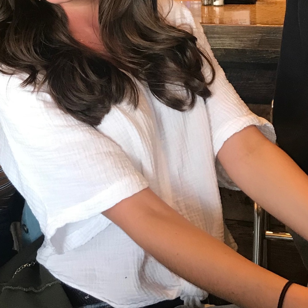 Bella Dahl white tie top